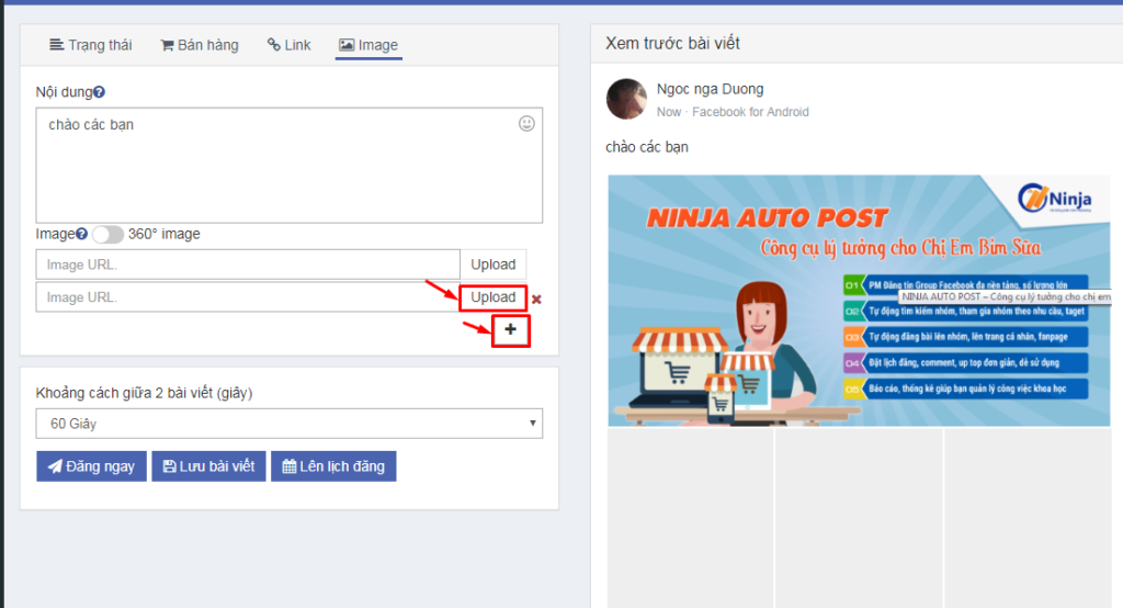 Auto Post hướng dẫn cài đặt và đăng bài 13 1024x554 Hướng dẫn sử dụng phần mềm Ninja Auto Post