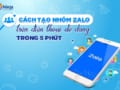 cách tạo nhóm zalo trên điện thoại