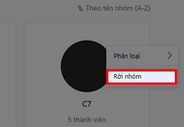 Roi nhom zalo tren may tinh 5 Cách rời nhóm zalo trên điện thoại, máy tính dễ dàng