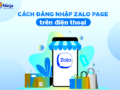 đăng nhập zalo page trên điện thoại