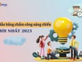 bảng chấm công sáng chiều