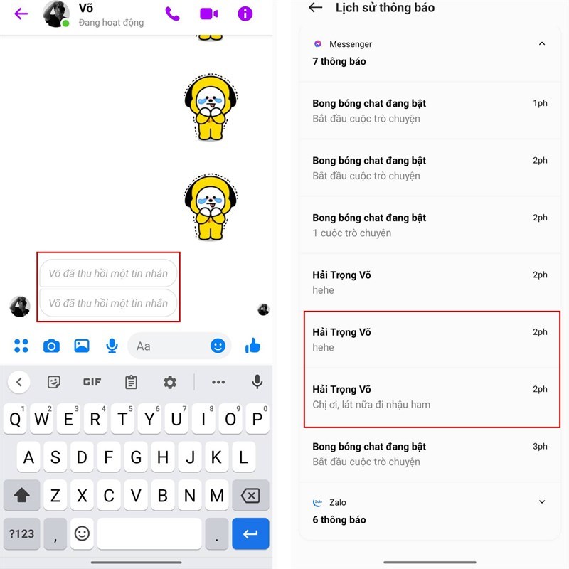 cach go tin nhan tren messenger 4 Giải đáp: Thu hồi tin nhắn trên messenger có thông báo không?