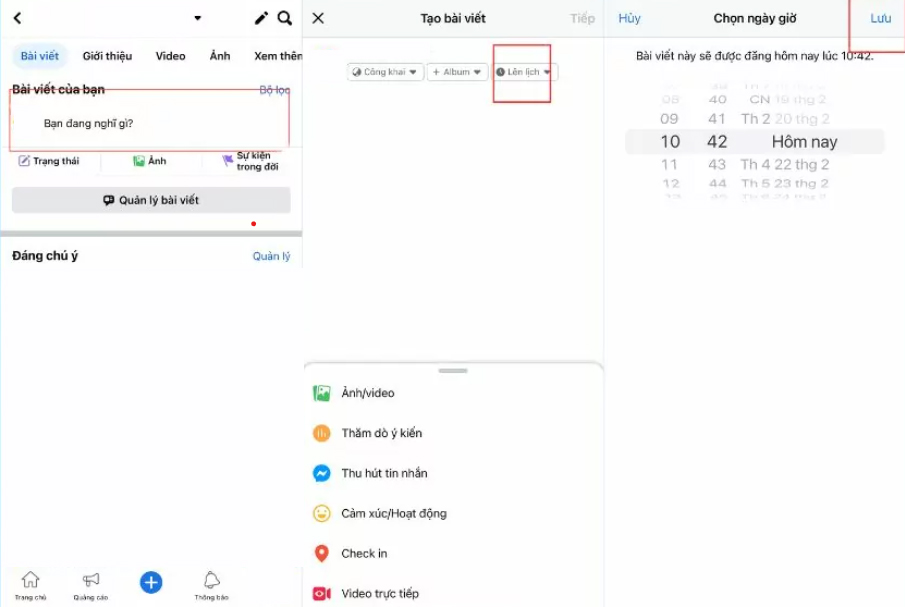 cach hen gio dang bai tren facebook ca nhan 2 Lên lịch đăng bài facebook cá nhân   Mẹo và thủ thuật