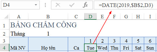 image mau bang cham cong theo ca tren excel 2 1 Mẫu bảng chấm công theo ca mới nhất cho nhà quản lý