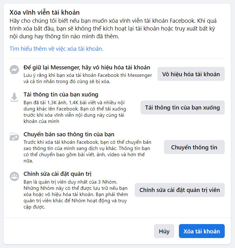 cach xoa tai khoan facebook ma khong can dang nhap Cách xóa tài khoản facebook mà không cần đăng nhập