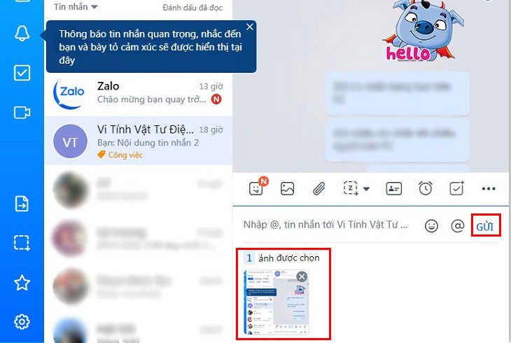 chạp màn hình zalo 2 1 Cách chụp màn hình zalo trên máy tính, điện thoại 