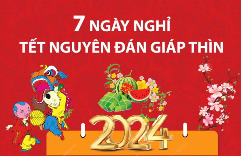 Lịch nghỉ tết 2024 Lịch nghỉ tết nguyên đán 2024 【CHÍNH THỨC】