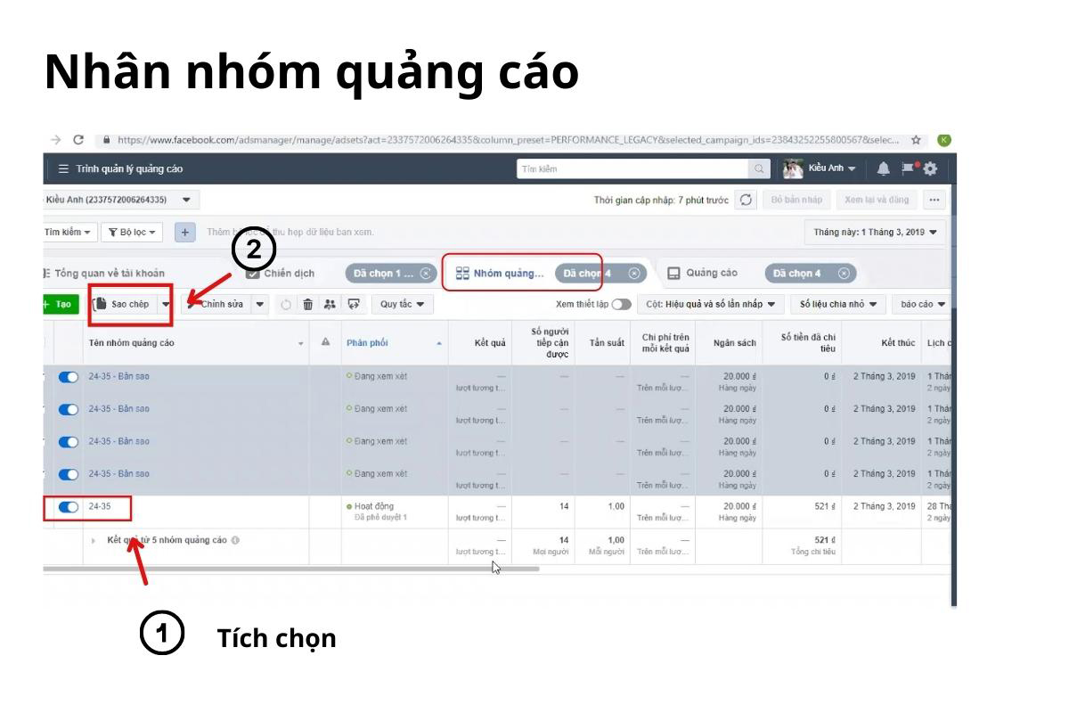 cach tang ngan sach quang cao facebook nhan nhom quang cao 5 cách tăng ngân sách quảng cáo Facebook hiệu quả, cách tăng giảm ngân sách quảng cáo Facebook