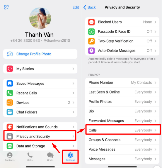 cach chan cuoc goi tren telegram 1 Cách chặn cuộc gọi Telegram dễ dàng, nhanh chóng