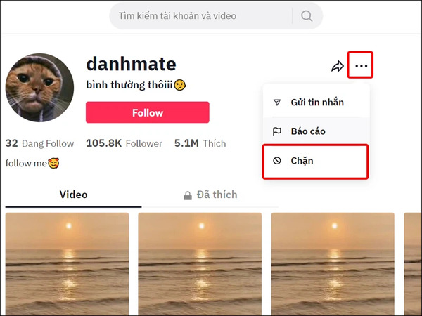 cach chan tai khoan tiktok 7 Cách chặn tài khoản tiktok cực đơn giản 