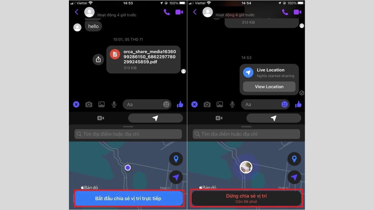 cach chia se vi tri qua messenger 3 Cách chia sẻ vị trí qua messenger Cực đơn giản