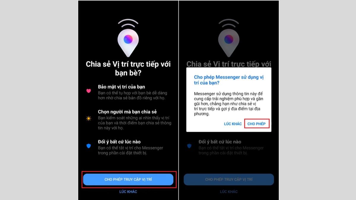 cach chia se vi tri qua messenger 6 Cách chia sẻ vị trí qua messenger Cực đơn giản