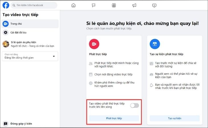 cach phat video truc tiep tren facebook bang may tinh 1 Cách phát video trực tiếp trên facebook triệu views