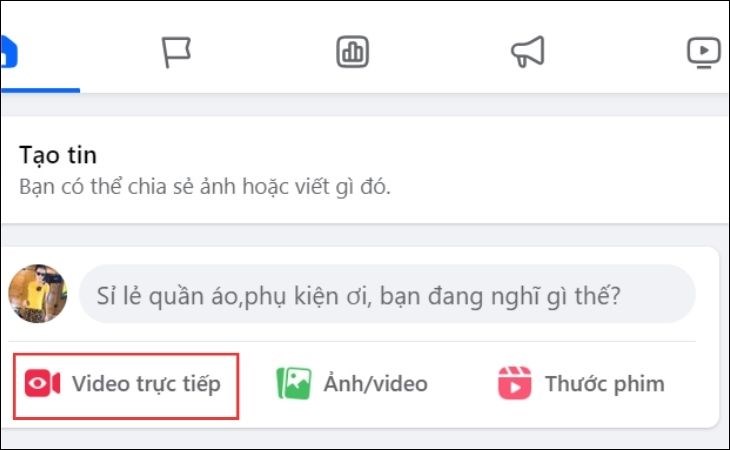 cach phat video truc tiep tren facebook bang may tinh Cách phát video trực tiếp trên facebook triệu views