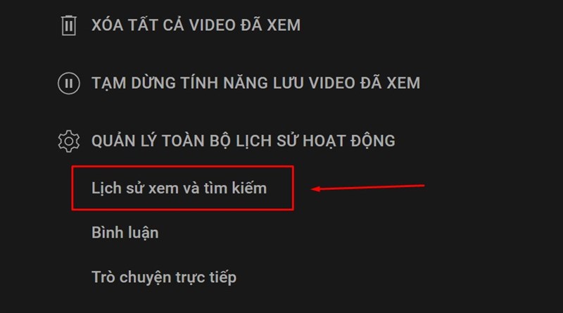 cach xoa lich su tim kiem tren youtube may tinh 2 Cách xóa lịch sử tìm kiếm trên youtube máy tính