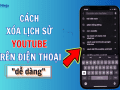 Cách xóa lịch sử tìm kiếm youtube trên điện thoại