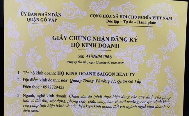 giay phep kinh doanh spa can nhung gi de dang ky thanh cong Kinh nghiệm mở spa thành công cho người mới bắt đầu