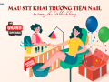 stt khai trương tiệm nail