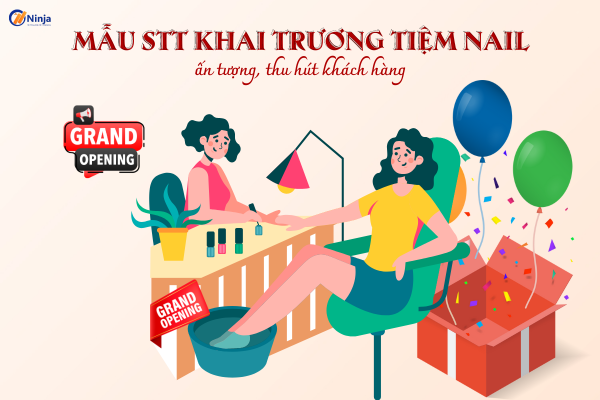 stt khai truong tiem nail Mẫu stt khai trương tiệm nail ấn tượng, thu hút khách hàng