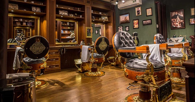 thiet ke barbershop 1 Cách trang trí barber shop ấn tượng, thu hút khách hàng