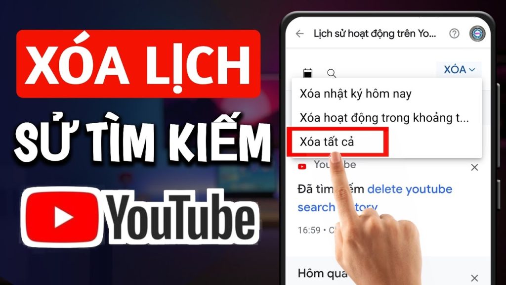 xoa lich su tim kiem youtube 1024x576 Cách xóa lịch sử tìm kiếm trên youtube máy tính