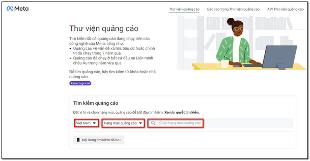 thu vien quang cao fb Thư viện quảng cáo Facebook: Công cụ đắc lực cho dân chạy ads