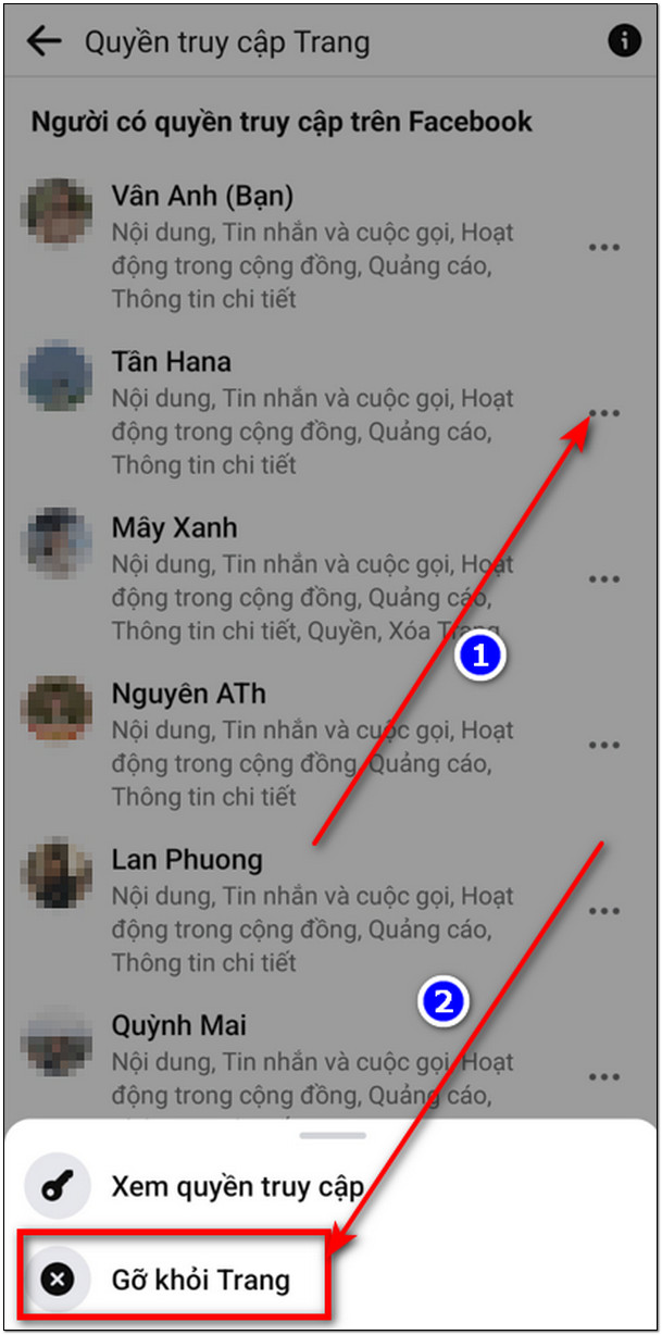 xoa quyen quan tri vien tren fanpage 3 Cách xóa quyền quản trị viên trên fanpage Cực đơn giản