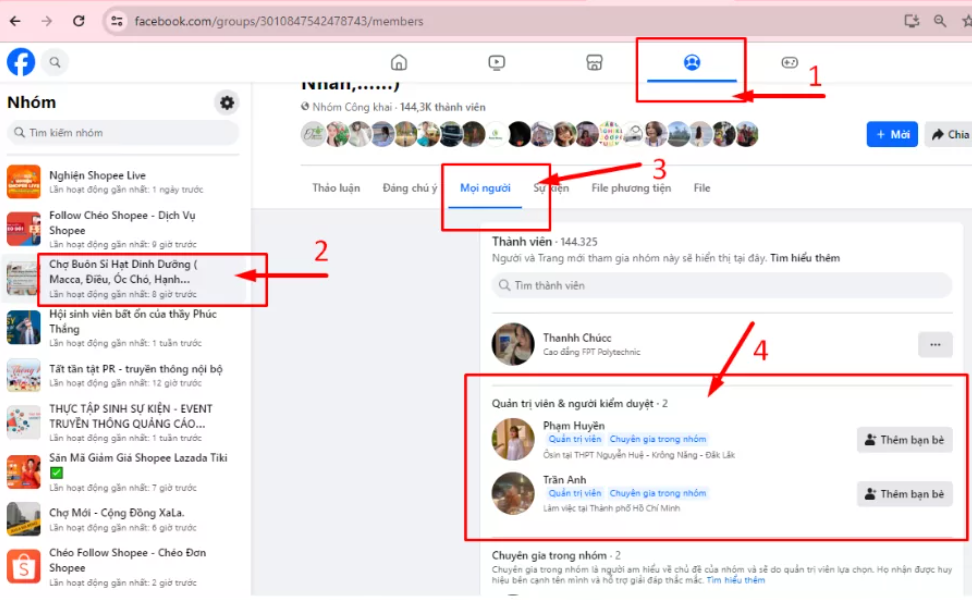 Screenshot 2024 07 16 110739 Cách tìm quản trị viên nhóm trên facebook đơn giản, dễ làm