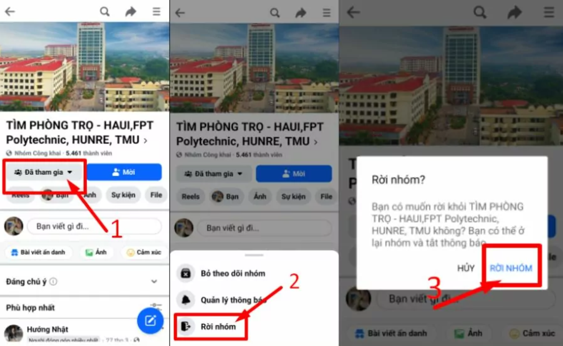 Screenshot 2024 07 25 113032 Giải đáp: Rời khỏi nhóm trên facebook quản trị có biết không?