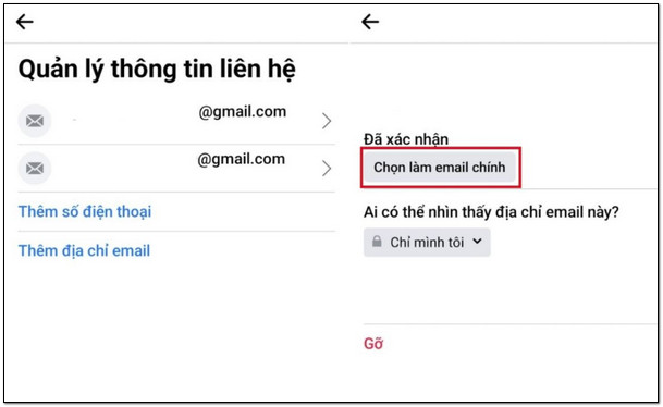 cach go email tren facebook 3 Hướng dẫn cách gỡ email trên facebook Cực đơn giản