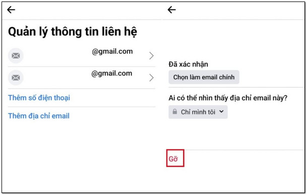 cach go email tren facebook 4 Hướng dẫn cách gỡ email trên facebook Cực đơn giản