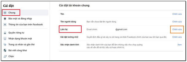 cach go email tren facebook 6 Hướng dẫn cách gỡ email trên facebook Cực đơn giản