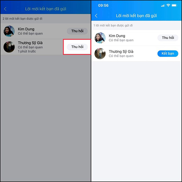 cach thu hoi loi mơi ket ban zalo 2 Cách thu hồi lời mời kết bạn zalo cực đơn giản