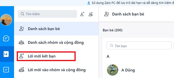 cach thu hoi loi mơi ket ban zalo 4 Cách thu hồi lời mời kết bạn zalo cực đơn giản