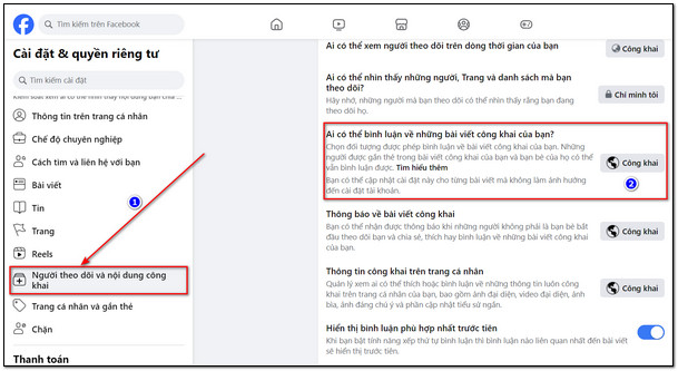cai dat ai co the binh luan tren facebook 2 Cách cài đặt ai có thể bình luận trên facebook Cực dễ