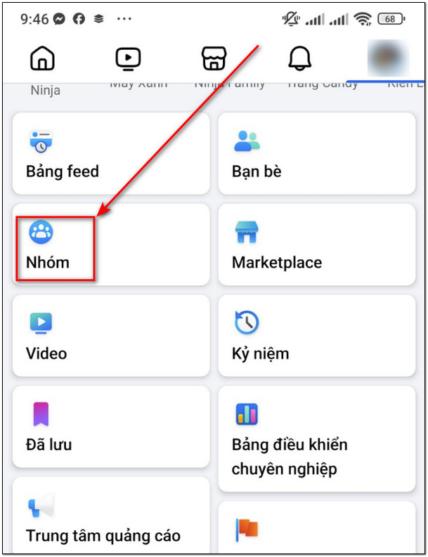 roi nhom tren facebook o dien thoai 1 Cách rời nhóm trên facebook Cực nhanh chỉ với 5s