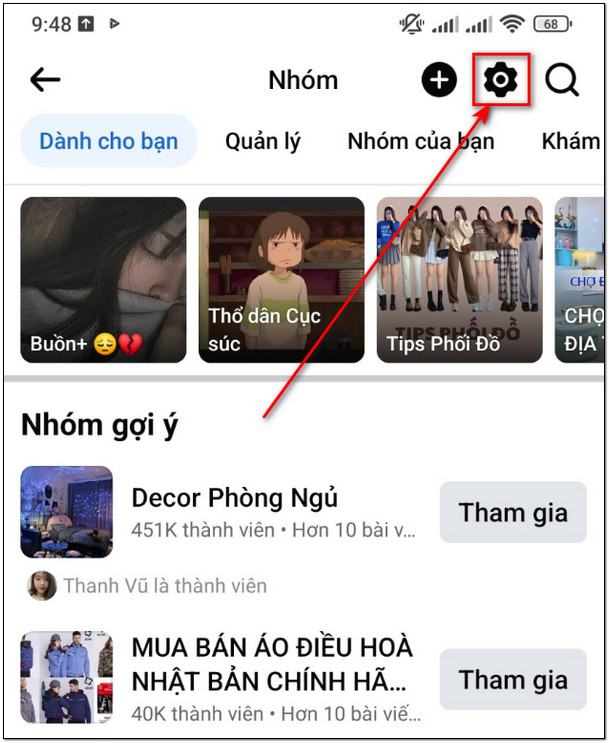 roi nhom tren facebook o dien thoai 2 Cách rời nhóm trên facebook Cực nhanh chỉ với 5s