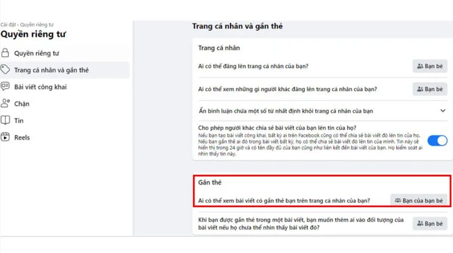 cach chan tag tren facebook trong binh luan Cách chặn tag trên facebook tránh tình trạng bị làm phiền