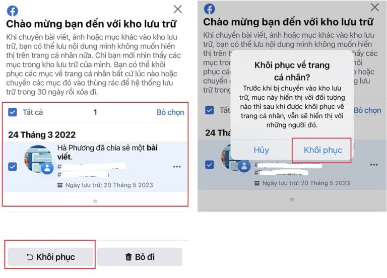 kho luu tru bai viet tren facebook 4 768x552 1 Cách xem kho lưu trữ bài viết trên facebook đơn giản, dễ dàng