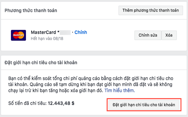 tai khoan bi gioi han chi tieu Tài khoản quảng cáo bị giới hạn chi tiêu, làm thế nào để gỡ?