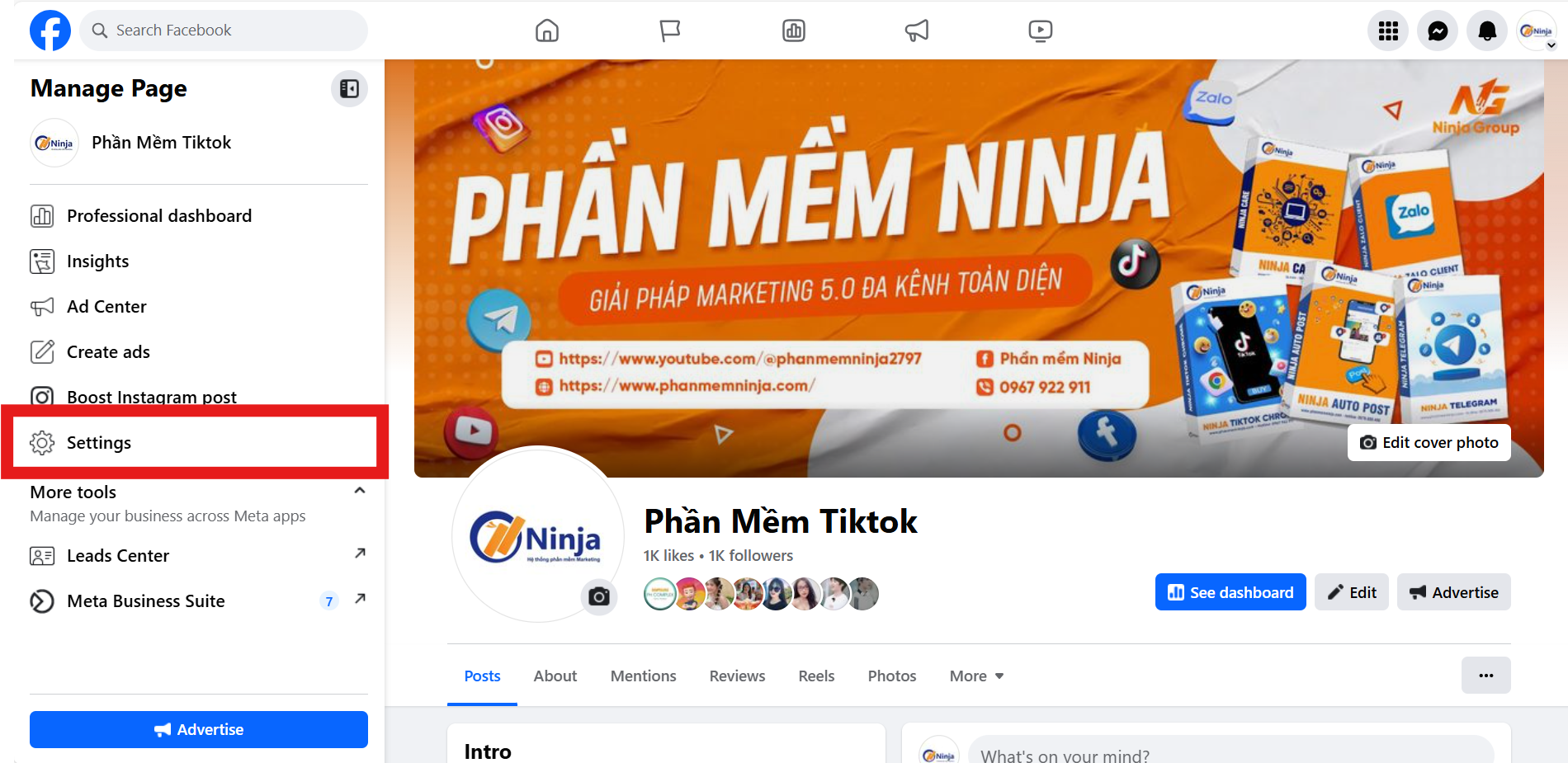 Screenshot 2024 09 06 105332 Hướng dẫn cài đặt tin nhắn tự động trên fanpage cực đơn giản