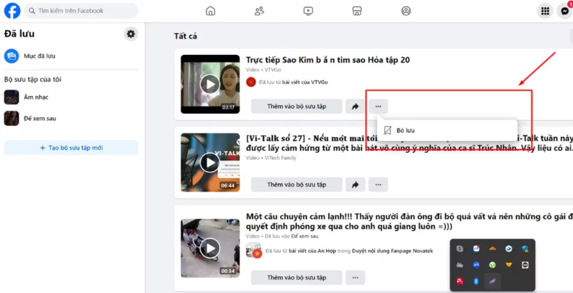 Screenshot 2024 09 10 171732 Cách xem lại video đã lưu trên facebook cực đơn giản