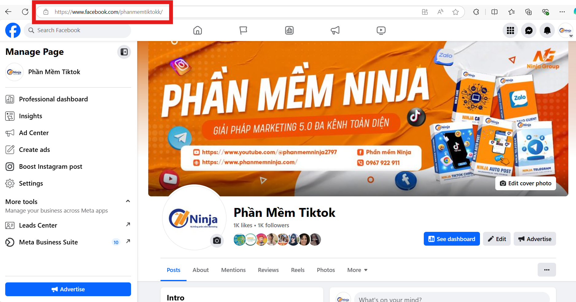 Screenshot 2024 09 18 104603 Cách lấy mã QR của fanpage facebook cực dễ dàng