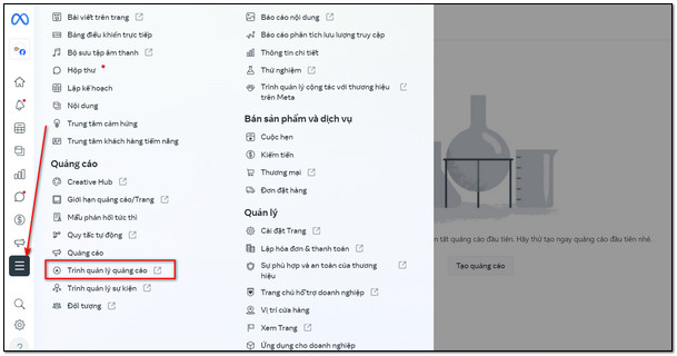 trinh quan ly quang cao facebook 3 Trình quản lý quảng cáo Facebook là gì? Cách truy cập nhanh chóng