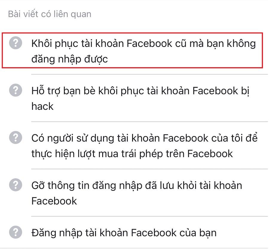 cach lay lai facebook cu tren dien thoai 2 Cách lấy lại facebook cũ trên điện thoại nhanh chóng nhất