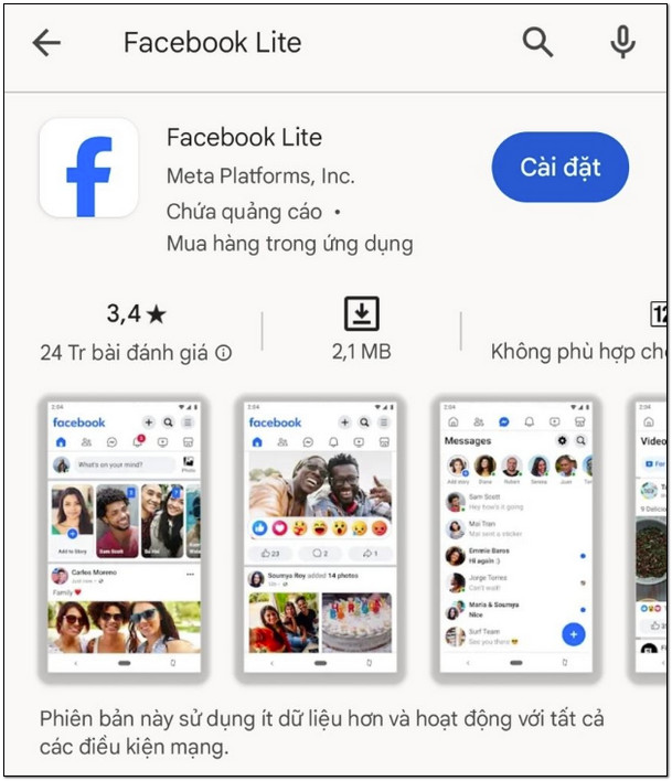 facebook lite 2 Facebook lite là gì? Cách cài đặt facebook lite trên điện thoại