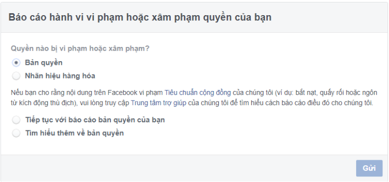 link 106 1 Link 106 facebook    Cách báo cáo vi phạm bản quyền trên Facebook nhanh chóng