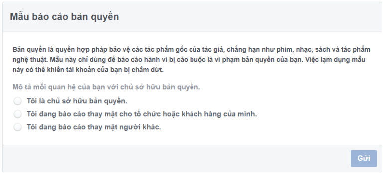 link 106 2 Link 106 facebook    Cách báo cáo vi phạm bản quyền trên Facebook nhanh chóng