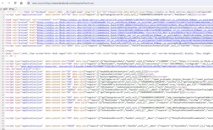 view source facebook 5 View source facebook là gì? Hiểu rõ hơn về giao diện Facebook