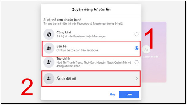 cach an story tren facebook 6 Cách ẩn story trên facebook đơn giản, nhanh chóng